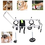 Verstellbarer Hunderollstuhl für gelähmte Haustiere – Mobilitätshilfe für alle Beine,...