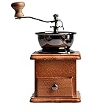 BOGAZY Kaffeepresse Manuelle Kaffeemühle, Vintage Holzhandkaffee, for...