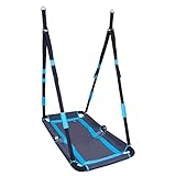 HUDORA Nestschaukel Eckig Hollywood, anthrazit/türkis , Indoor & Outdoor geeignet , Nest-Schaukel...