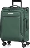 ABISTAB Weichschalenkoffer erweiterbar - Handgepäck Koffer klein 55x38x23cm, Stoffkoffer Trolley...