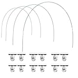 Monozoz Gartentunnelreifen | Rostfreier Reifen für Gartennetz, rostfrei, flexibel, gebogener...