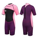 Yikayin Neoprenanzug Kinder Kurz, 2.5mm Neopren Shorty für Jungen Mädchen, Thermo UV Schwimmanzug...