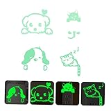 VICASKY 4stücke Leuchtende Wandaufkleber Dekorative Lichtschalter-sticker Für Wohnzimmer...
