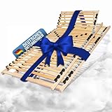 Coemo 2 STK. Lattenrost mit 7-Zonen, 2er-Set, Kopfteil verstellbar, Camping Lattenrost, 90x200, mit...