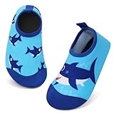TMEOG Badeschuhe Kinder Wasserschuhe Kleinkind Aquaschuhe rutschfeste Schwimmschuhe Schnell...