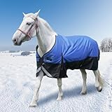 Meulbaty 125 cm Winter-Pferdedecke, 1200D wasserdichte Poly-Pferdedecke, strapazierfähige,...