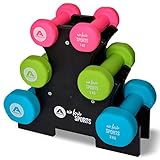 Apollo Hantel Set Kurzhantel Fitness 2x1kg, 2x2kg, 2x3kg inklusive Hantelständer für Kurzhantelset...