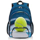 3D-Tennisball-Schulrucksack, Sportfeld, College, Schultaschen, Laptop-Rucksack, Büchertasche,...