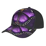 Baseballkappe mit Schmetterlings- und Blumendruck, feuchtigkeitsableitend, leicht, für den Sommer,...