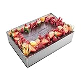 QINERSAW 8cm hohe 20x29 bis 35x55cm Verstellbare Backrahmen Backform Rechteckig Kuchenrahmen...