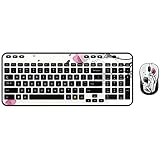 PRACHY Kabelloses Computer-Gaming-Tastatur- und Maus-Set, Full-Key ohne Konflikt, für Office Typist...