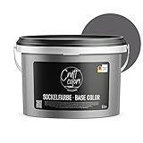 Craft colors Sockelfarbe 5L Schiefer | hochwertige Farbe für Beton, Mauerwerk, Kellerwand, Fassade...