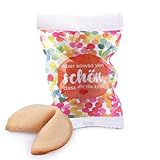 Gastgeschenk Glückskekse 25er Pack – liebevolle Verpackung mit Aufdruck Aber sowas von schön,...