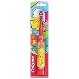 Colgate Kids Powered Vibrating Toothbrush, Pokemon, 1 Pack
