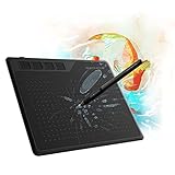 GAOMON S620 Grafiktablett, Stifttablett mit 4 Tasten und Stift, Zeichentablett für OSU, Malen,...