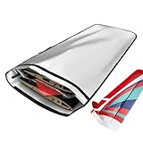 Hitburu Flugzeug Flügelschoner - wasserdichte Noppenfolie Schutz Hülse,Flügeltasche mit...