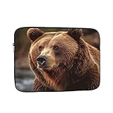 Grizzly Bear Laptop-Hülle für Damen und Herren, 43,2 cm (17 Zoll), wasserdichte Laptoptasche,...