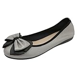 Damen Ballerinas in Lederoptik Klassische Pumps Espadrilles Plateau Faltbare Klassische Loafer...