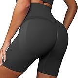 JTSONN Sport Shorts Damen Scrunch Butt Lifting Gym Shorts Kurze Sporthose Bauchweg Nahtlose...