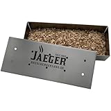 Jaeger Räuchereiprodukte | Edelstahl Räucherbox Set inkl. Buchenholz-Räucherchips – BBQ Smoker...
