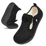 Bigzagger Diabetiker Hausschuhe Herren Damen Extra Weit Diabetiker Schuhe mit Schuhverschluss...