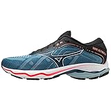 Mizuno Herren Wave Ultima 14 Straßen-Laufschuh, Blue Ashes/Nimbus Cloud/Fiery Coral 2, 44 EU