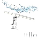 ERWEY 2 in 1 LED Spiegelleuchte IP44 Badleuchte Badlampe Neutralweiß Schminklicht Badezimmer 230V...