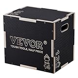 VEVOR 3-in-1-Plyometrische Sprungbox 16/14/12-Zoll-Plyobox, Sprungkasten Sprungkiste 204 kg...