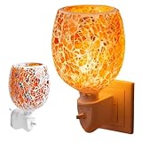 PORFOYO Elektrische Duftlampe, Elektrische Glas Duftlampe, Elektrischer Diffusor, Nachtlicht Für...