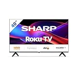 SHARP 40GD2225E - 40 Zoll Fernseher (101 cm) Full HD Roku TV - Multimedia Streaming LED Smart TV...