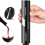 HOOMIL Weinflaschenöffner Set, 2-in-1 Elektrischer Korkenzieher für Wein, Automatisch...