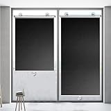 Verdunkelungsrollo mit Saugnäpfen Titansilbergewebe Dachfensterrollo Thermorollo Undurchsichtig...