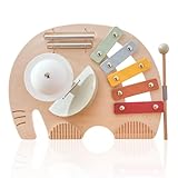 Musical Toys, Children Instruments, Colorful Elephant-Themed Xylophone, Preschool Learning,...