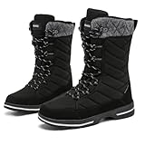 Geweo Winterstiefel Damen Wasserdicht Schneestiefel Warm Gefütterte Winter Schuhe Trekking Boots...