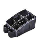 hauck Auto Organizer mit 2 Getränkehalter, 6 verstellbare Fächer & Tragegriff für Rücksitzbank...