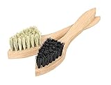 Peggy Perfect Schuhcreme-Bürsten 2er Set, Hell & Schwarz, 24 x 3 x 8 cm