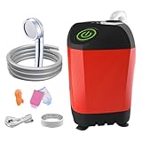 Tragbare Campingdusche – Camp-Duschpumpentasche mit Kopf – abnehmbarer Handbrause mit...
