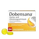 Dobensana Honig und Zitrone Lutschtabletten 1,2mg/0,6mg – Halstabletten zur Schmerzlinderung bei...