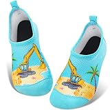 WAWSAM Kinder Strandschuhe Jungen Schwimmschuhe Aqua Schuhe (Grün, Kleinkind, 26, Numerisch...