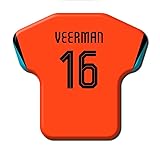 Magnet in T-Shirt-Form zur Fußball-Europameisterschaft Euro 2024 Niederlande - 16 Joey Veerman