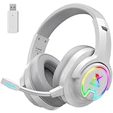 Krysenix PG3 2.4GHz Gaming Headset Wireless für PS4, PS5, PC, Mac, Switch, 48H Gaming Headset mit...