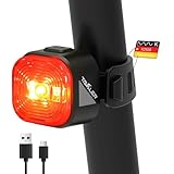 Tavaler Fahrrad Rücklicht LED | StVZO zugelassenes Rücklicht Fahrrad | USB-C Aufladbar Batterie...