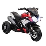 HOMCOM Kinder Elektromotorrad Kindermotorrad 6V Kinderfahrzeug Elektrofahrzeug mit Musik,...