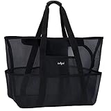 ZUXNZUX Strandtasche XXL Familie, Strandtasche mit Reißverschluss, Groß Faltbar Ultraleicht...
