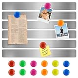 Lange Selbstklebende Streifen Magnettafel Memotafel - 6 Stück Selbstklebende Magnetische...