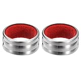 QUARKZMAN 2Stk Weinflasche Kragens Edelstahl Wein Tropfring 40mmx19mm Auslaufsicherer Ring...