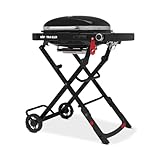Weber Traveler Compact Gasgrill, 1 Brenner, 52 x 36cm Grillfläche, portabler Outdoor BBQ, mit...