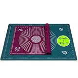 Belmalia 2x Backmatte Silikon, 2 Größen Antihaft Backunterlage: 51x71 cm + 40x50 cm, XL Teigmatte...