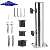 Zevmi Universal Sonnenschirmständer Verstellbarer: Schirmständer für Sonnenschirm mit 8...