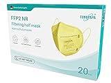 EUROPAPA® 40x FFP2 Masken Atemschutzmaske 5-Lagen Staubschutzmasken hygienisch einzelverpackt...